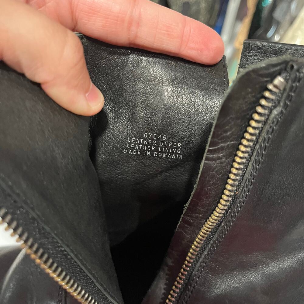 J. Crew Black Ankle Boots with Silver Buckles - Picture 6 of 7